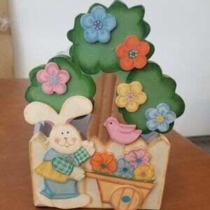 Rite-Aid Corp. Easter Bunny Wooden Basket